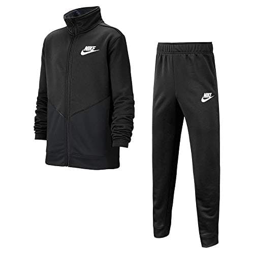 Image of Nike CV9335-013 U NSW CORE FUTURA PLY TRK STE Tracksuit Child BLACK/BLACK/BLACK/(WHITE) L