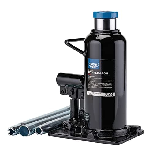 Image of Draper 99770 Hydraulic Bottle Jack, 20 Tonne, Black, Heavy Duty Commercial and Industial Lifting Tool
