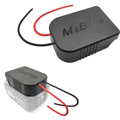 Image of POFET Battery Adapter Power Wheels Adaptor for Bosch/Makita 18V 14.4V Battery Power Mount Connector Adapter Dock Holder with 12 AWG Wires DIY Power Tools