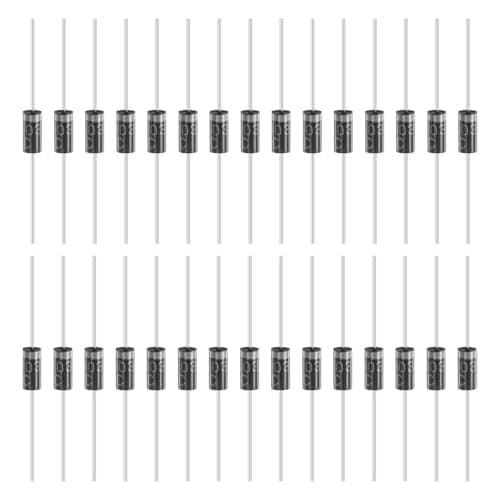 Image of sourcing map 30 Pcs 1N4003 Rectifier Diode, 1A 200V DO-41 Electronic Silicon Diodes for Charger Industrial Power Adapter Supply Inverter Switching Power Supply