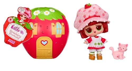 Image of L.O.L. Surprise! Loves Strawberry Shortcake Tots - Collectable Dolls with 7 Surprises, Pet, Fashions, Shoes, Hat, Transforming Strawberry House Playset, Assorted - 6 to Collect, Suitable for ages 4+