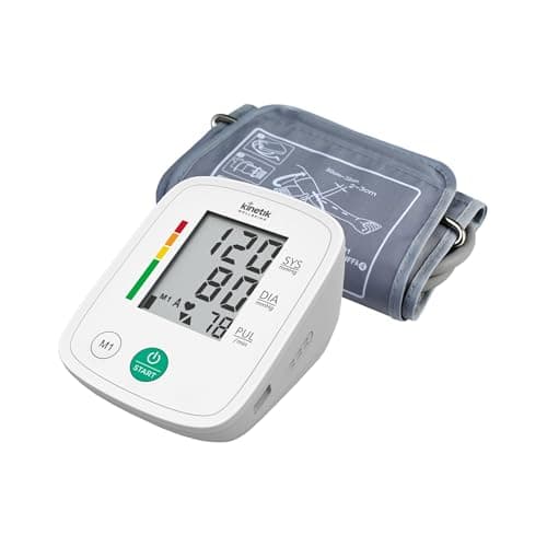 Image of Kinetik Wellbeing Blood Pressure Monitor - Fully Automatic Upper Arm Bp Monitor, Home Use with Irregular Heartbeat Detection, 30 Memory, Standard Cuff 22-32cm - In Association with St John's Ambulance