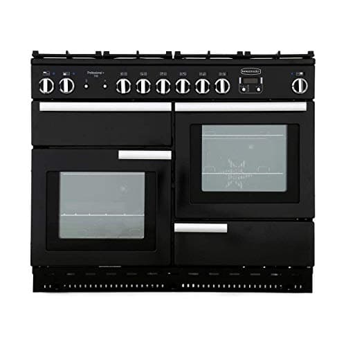 Image of Rangemaster Professional Plus PROP110DFFGB/C 110cm Dual Fuel Range Cooker - Black/Chrome