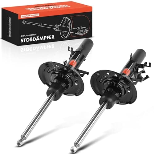Image of Frankberg 2x Shock Absorber Strut Front Left Right 519mm Gas pressure Compatible with Qashqai II SUV J11 J11 Kadjar HA HL Replace# 3340172,3340173