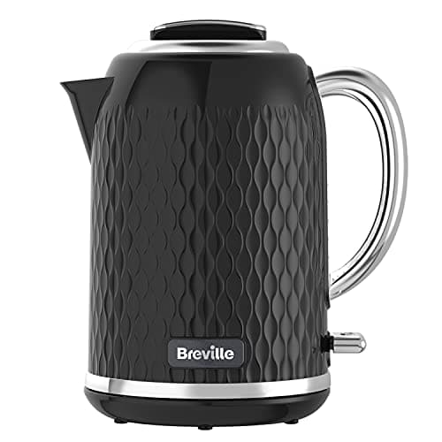 Image of Breville Curve Electric Kettle | 1.7 Litre | 3KW Fast Boil | Black & Chrome [VKT017]