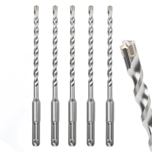 Image of MOXPIFY 6.5mm Masonry Drill Bit 160mm Long, Hammer SDS Drill Bit for Reinforced Concrete, Brick Walls, SDS Plus Shank (6.5mm x 160mm x 5)