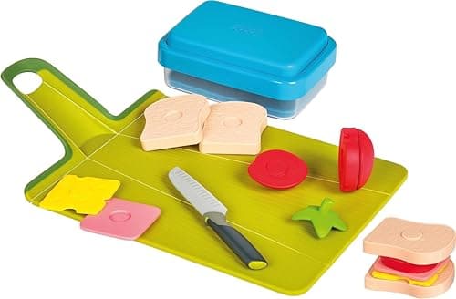 Image of Casdon Joseph Joseph GoEat. Toy Lunch Prep Set for Children Aged 2 Years & Up. Equipped With Lunchbox & Choppable Food.