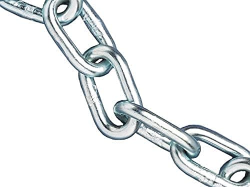 Image of Faithfull FAICHAL230 Zinc Plated Steel Chain Reel A-Link 2 mm - 30 m Long Reel. 50 kg Load Limit, Link Dia: 2.5 mm