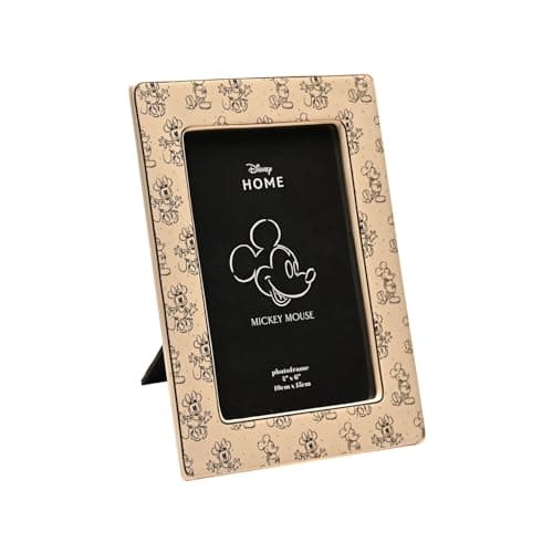 Image of Disney Mickey Mouse and Minnie Mouse Ceramic Photo Frame 4" x 6" - 6503