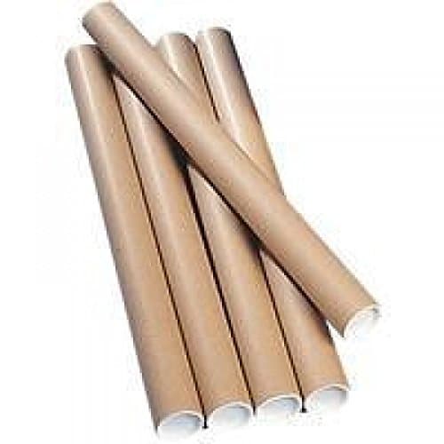 Image of Ambassador Cardboard Postal Tube Box of 12 - 76mm x 760mm diameter,PT-076-15-0760, Brown