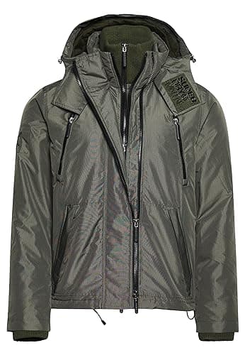 Image of Superdry Mountain Windcheater Jacket for Men, Surplus Goods Olive, L