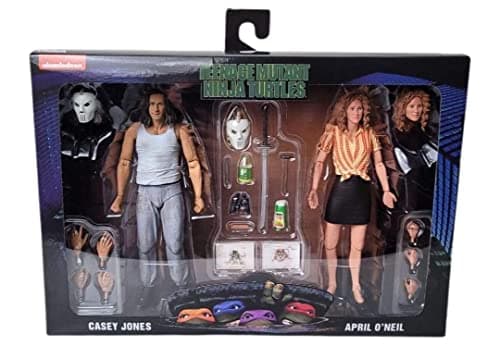 Image of Teenage Mutant Ninja Turtles TMNT 1990 Movie 7" 2-Pack Figure Collection (Casey Jones & April O'Neil)