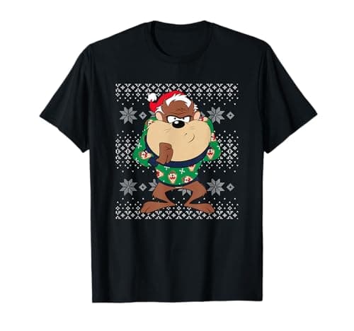 Image of Christmas Looney Tunes Taz T-Shirt