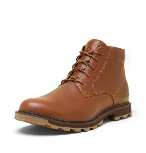 Image of Sorel Men's Madson II Chukka WP Fashion Boot, Velvet Tan, Gum, 8 UK