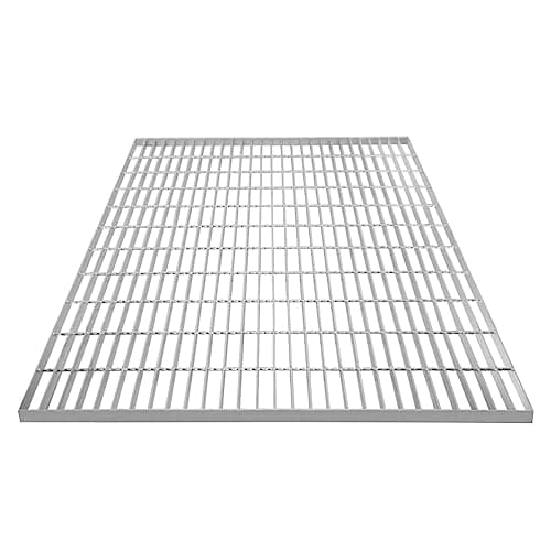 Image of Galvanised Grating Floor Forge Walkway Mesh Floor Panel Grid Drainage Gutter Vent Heavy Duty Weatherproof Steel Zinc Coated 1100mm x 1000mm x 30mm 4mm Metal Thickness 1100kg Load Capacity