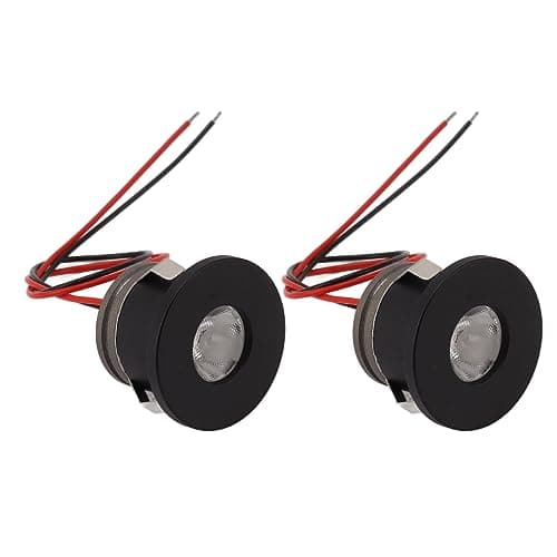 Image of Recessed Spotlights, 2Pack 1W Mini LED Spotlight Ceiling Spotlight 15° Narrow Beam Angle Spotlight Art Lights Accent Lights Mini Spot, Bullet Cameras