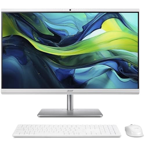 Image of acer Aspire C27-195ES All-in-One PC (27" Full-HD IPS Display | Intel Core Ultra 5 125U CPU | 16GB DDR5 RAM | 1TB NVMe SSD | Intel Arc Graphics | Windows 11 Home | Wi-Fi 7) - White