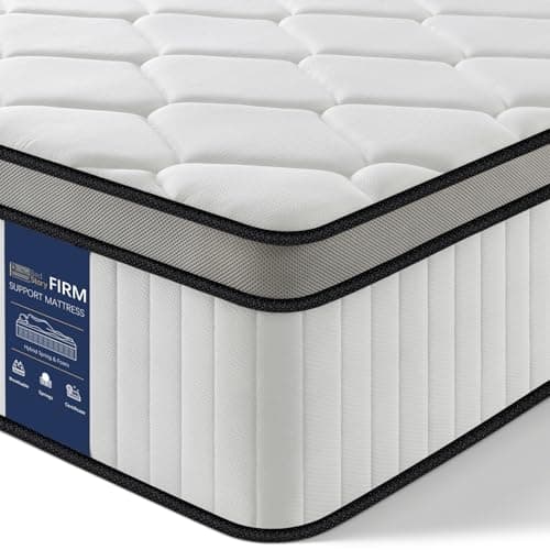 Image of BedStory 5FT King Size Mattress 12 Inch, Medium Firm Hybrid Pocket Sprung Mattress with Breathable Foam, Motion Isolation & Pressure Relief, Mattress in a Box, 150×200×30cm