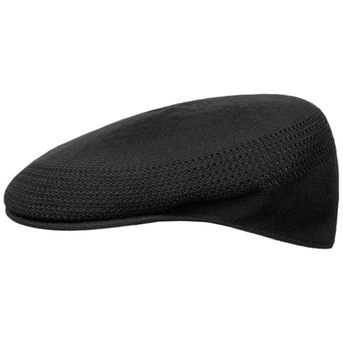Image of Kangol Tropic Ventair 504 Flat Cap, Black (Black), 2X-Large