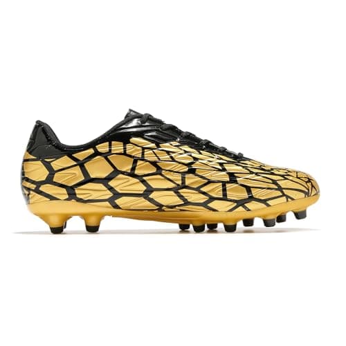 Image of LEOCI Mens Football Boots Womens Rugby ShoesTrainers Artificial Firm Ground Outdoor Comfort Soccer Cleats