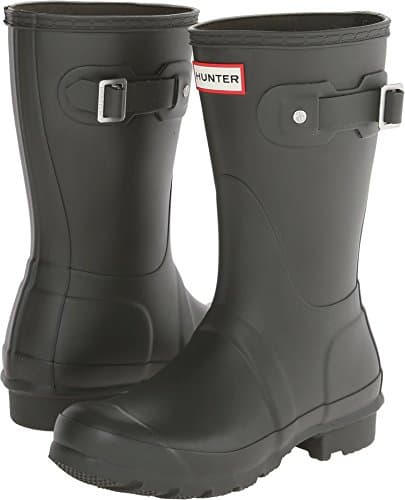 Image of Hunter Original Short, Women's Wellington Boots, Green (Dark Olive), 8 UK (42 EU)