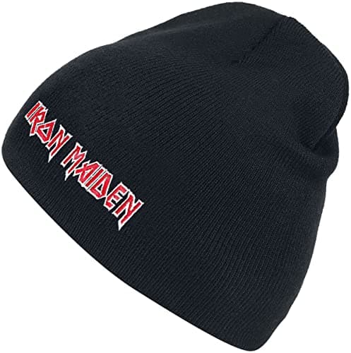 Image of Iron Maiden Unisex Adult Logo Beanie (One Size) (Black)