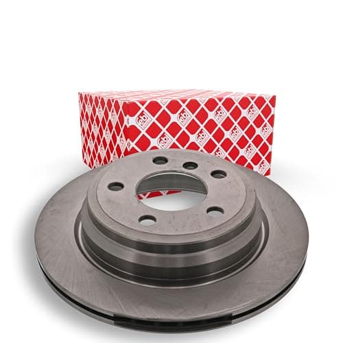 Image of febi bilstein 43868 Brake Disc Set (2 Brake Disc) rear, internally ventilated, No. of Holes 5