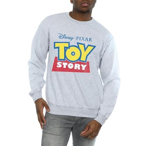 Image of Disney Men's Toy Story Logo Sweatshirt XX-Large Heather Grey
