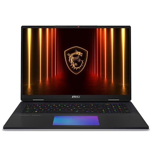 Image of MSI Titan 18 HX AI 18" 120Hz MiniLED UHD+ Gaming Laptop: Intel Ultra 9-285HX, NVIDIA Geforce RTX 5080, 64GB DDR5, 4TB NVMe SSD, Thunderbolt 5, Wi-Fi 7, Win 11 Pro: Black A2XWIG-616US