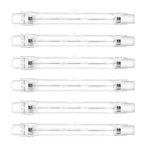 Image of LedWekei T3 Halogen Bulbs, J Type 150w 78mm Double Ended Warm White 2700K (6 Pack) for Work, Security, Landscape & Floor Lamps