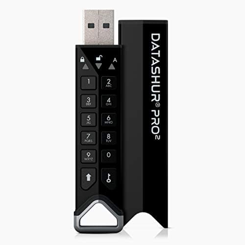 Image of iStorage datAshur PRO2 64 GB - Secure Flash Drive - FIPS 140-2 Level 3 Certified - Password protected - Dust/Water-Resistant