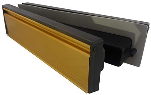 Image of Gold Sleeved Letter Box Cover - Complete Internal and External Draught Excluder