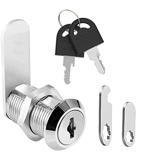 Image of Litensh 35mm Security Mailbox Lock, Letter Post Box Cabinet Drawer Cam Lock with Keys, Toolbox Door Locks Cupboard Lever Furniture Locks Locker, 35mm