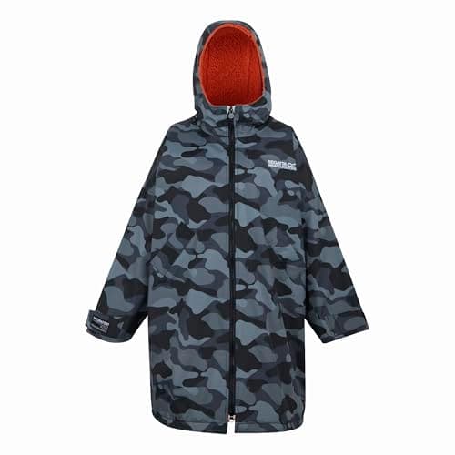 Image of Regatta Unisex Kids Waterproof Changing Robe Oversized Fleece Lined Windproof
