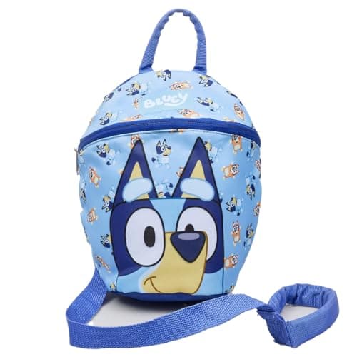 Image of Bluey Backpack with Reins Toddler Backpack with Reins and Harness 1-4 Years (Blue)