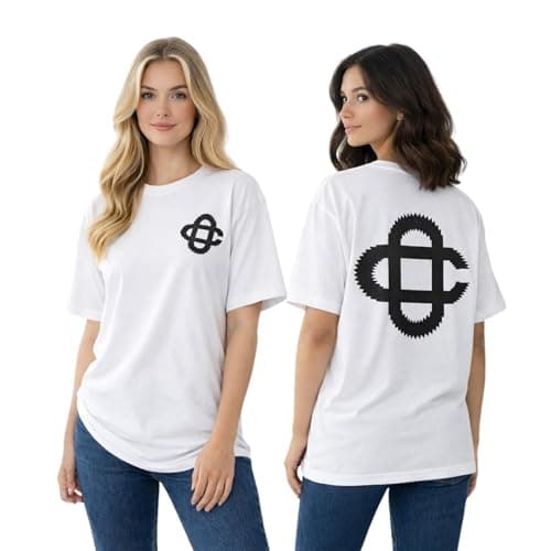 Image of janisramone® Short Sleeves Tops for Women UK, Elegant Front & Back Logo Design Black White T-Shirt Women Gym Top, Cotton Round Neck Summer Fitness Yoga Going Out Ladies Tops