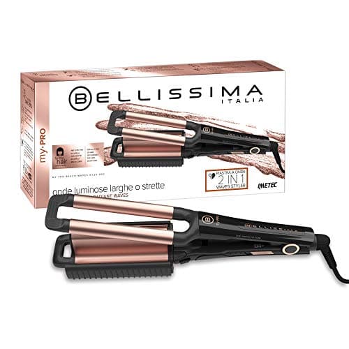 Image of Bellissima Imetec My Pro Beach Waves GT20 400 Hair Straightener for Wide and Narrow Waves, Ceramic Coating, Adjustable Temperature 160°C - 200°C
