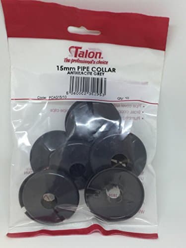 Image of Talon Anthracite Grey Pipe Covers for 15mm Pipe Pack of 10