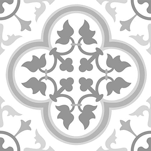 Image of FloorPops FP2953 Remy Peel & Stick Floor Tiles, Grey, 12"L x 12"W x 0.06"T
