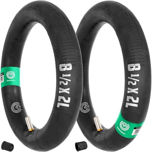 Image of MOOVMOOV (2-Pack) 8 1/2 x 2L Inner Tubes Straight Valve - Xiaomi M365 Inner Tube & Other Models - Highly Resistant - 8.5 inches Replacement Tubes for Electric Scooters 8.5 Inches Wheels