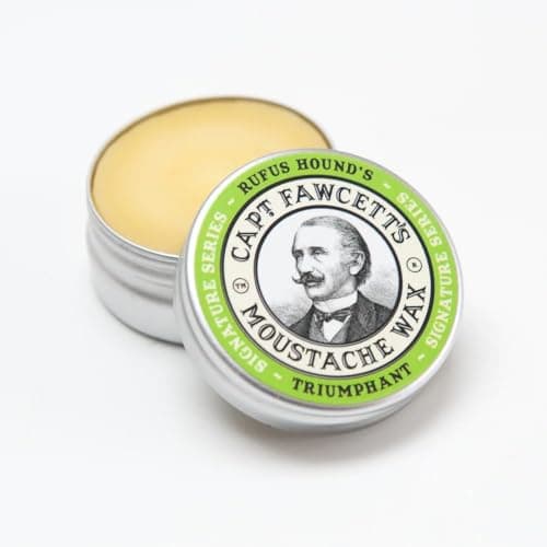 Image of Captain Fawcett Triumphant Moustache Wax for Men – Firm Hold Beard & Moustache Styling Wax with Fresh Masculine Fragrance (15ml)