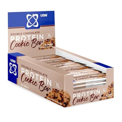 Image of USN Trust Cookie Bar, Triple Chocolate Protein Cookie: High Protein Bars, Perfect On-the-Go & Post-Workout Protein Snacks (12 x 60g Bars per Pack)