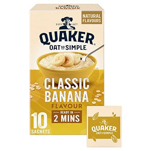 Image of Quaker Oat So Simple Banana Porridge Sachets, 348 g