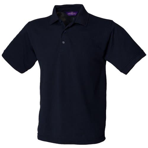 Image of Henbury Mens Short Sleeved 65/35 Pique Polo Shirt (4XL) (Navy)