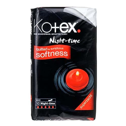 Image of Kotex Maxi Night Time Sanitary Towels, Pack of 6
