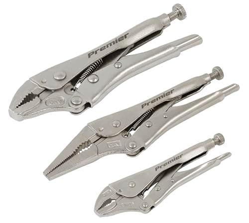 Image of Sealey Premier 3pc Locking Pliers Set with Storage Pouch - AK6876