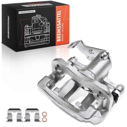 Image of Frankberg 2XBrake Caliper Disc Brake Rear Right with Bracket (hole spacing 100mm) Compatible with i10 BA IA i20 GB IB i20 Active GB IB Replace# 344791