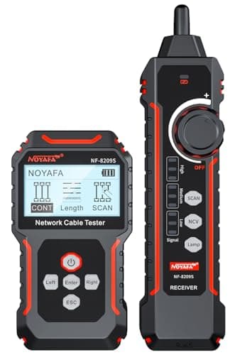 Image of Network Cable Tester with POE, Wire Tracer with Cable Length Test, Port Flashing, NCV for Network Cable, Support Type-C Charging (NF-8209S)