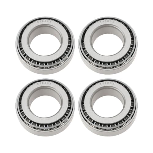 Image of SG Store 4 Sets 32005 Tapered Roller Bearings Inner and Outer Ring Bearings Steel Sealed Bearings 25x47x15mm Suitable for Automotive Industry Engineering Machinery