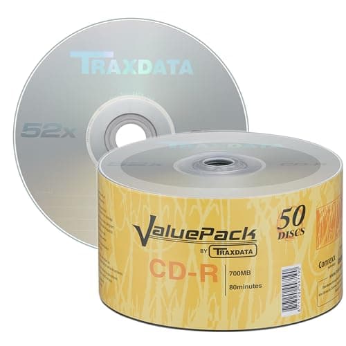 Image of Traxdata CD-R 52X 700MB 80 Minute Value Pack 50 Spindle